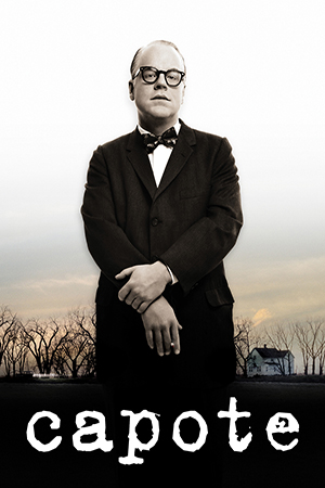 Capote: Um escritor se envolve com um assassino enquanto pesquisa para um livro em uma comunidade conservadora do Kansas.