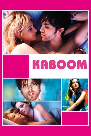 Kaboom: A college freshman grapples with prophetic dreams, uncovering strange occurrences among his classmates in a surreal campus setting.