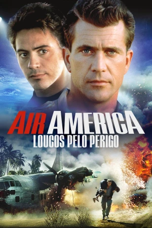 Air America: Loucos Pelo Perigo: Gene Ryack é um piloto da CIA que transporta suprimentos na Guerra do Vietnã, enquanto gerencia contrabando e um rebelde inesperado. Filmelier Image