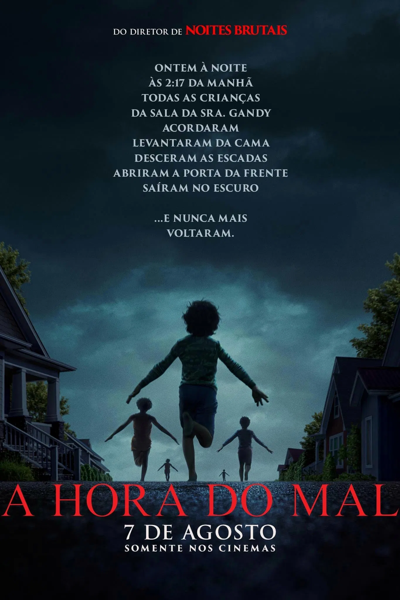 A Hora do Mal: Um detetive atormentado (interpretado por Julia Garner) investiga os desaparecimentos misteriosos de estudantes em uma cidade pequena. Filmelier Image