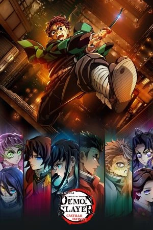 Demon Slayer: Kimetsu no Yaiba - Castillo infinito: Tanjiro y su equipo de cazadores de demonios luchan contra los temibles Doze Kizuki en la Fortaleza Infinita para derrotar a Muzan. Filmelier Image