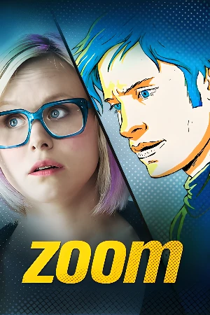 Zoom: A cartoonist draws a comic about a filmmaker making a movie.