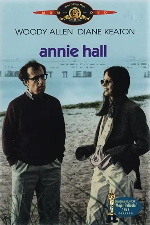 Annie Hall: dos extraños amantes: Un comediante neurótico reflexiona sobre su relación con la aspirante a cantante Annie Hall en Nueva York. Filmelier Image