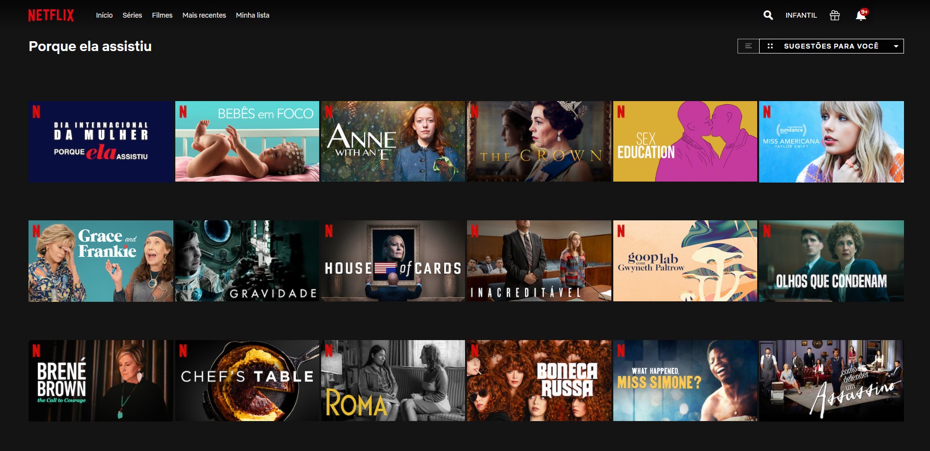 Netflix lança curadoria de filmes e séries em parceria com a ONU Mulheres