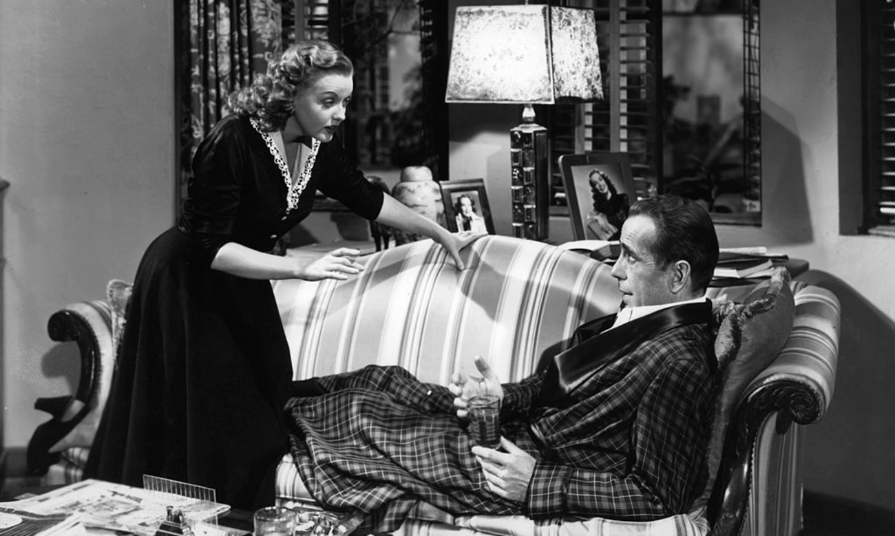 Martha Stewart e Humphrey Bogart em 'No Silêncio da Noite' (Foto: divulgação / Columbia Pictures)