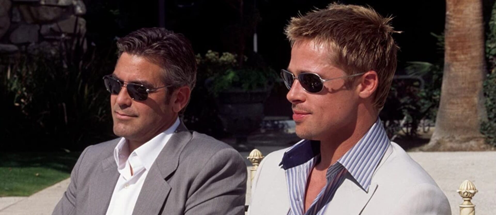 George Clooney Brad Pitt em 11 Homens e um Segredo
