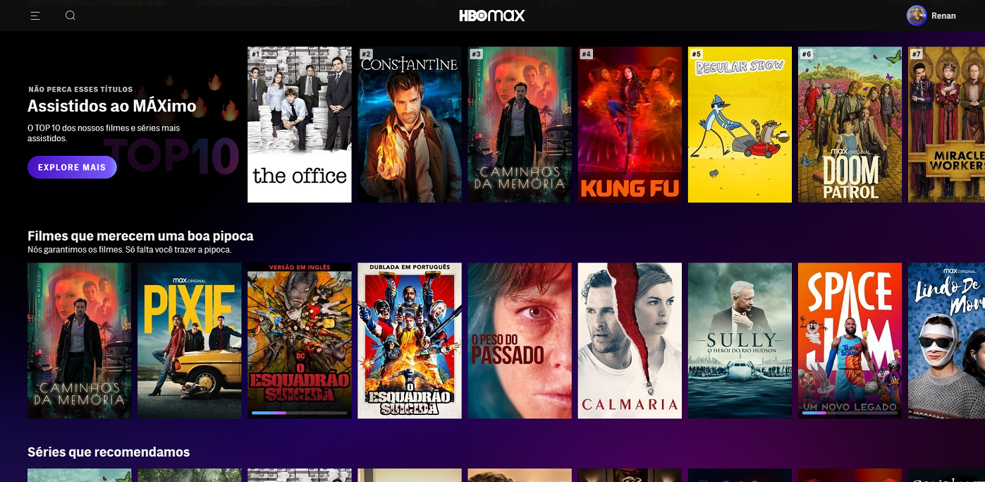 Melhores séries e filmes na HBO Max