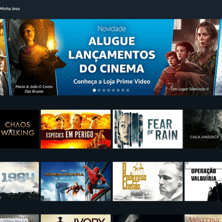 Amazon lança no Brasil a Loja Prime Video, com aluguel de filmes
