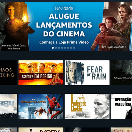 Amazon lança no Brasil a Loja Prime Video, com aluguel de filmes