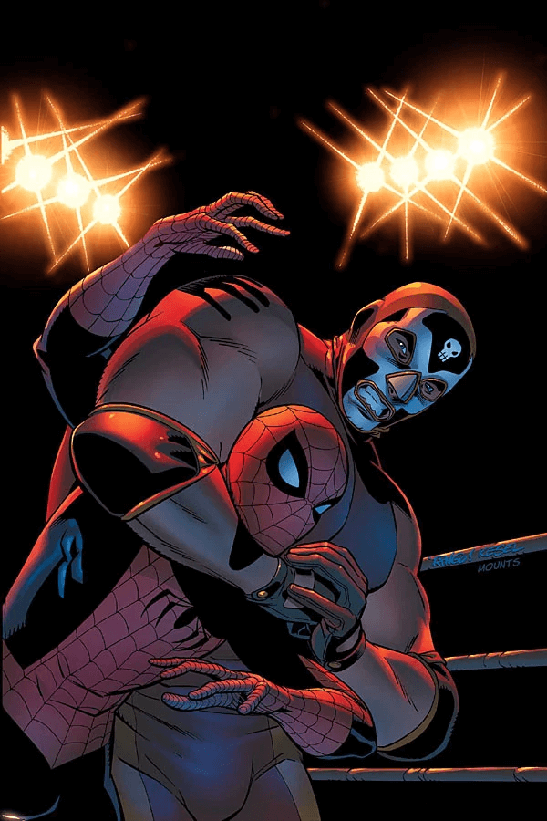 El Muerto enfrentando o Homem-Aranha nos gibis (crédito: divulgação / Marvel Comics)