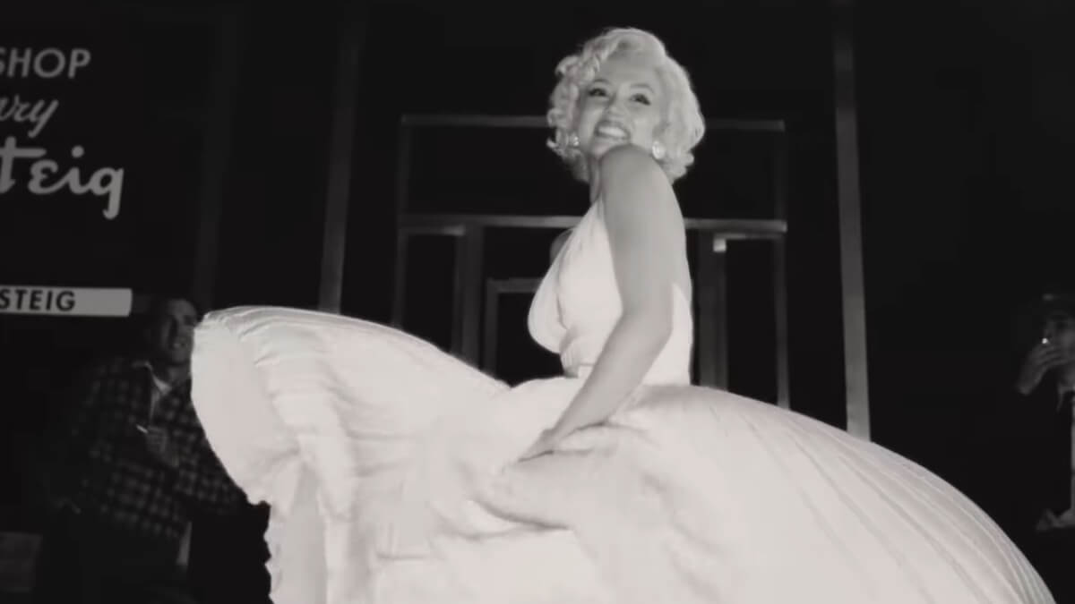 Ana de Armas como Marilyn Monroe em Blonde (crédito: divulgação / Netflix)
