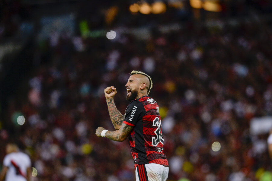 Vélez x Flamengo: O Flamengo joga a primeira partida para decidir se vai à final da Libertadores pela terceira vez em quatro anos (crédito: divulgação / Marcelo Cortes / Flamengo)