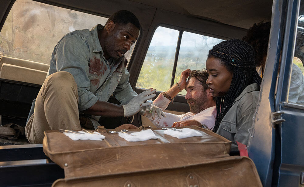 'A Fera': Idris Elba contra a natureza em um simplório thriller de sobrevivência