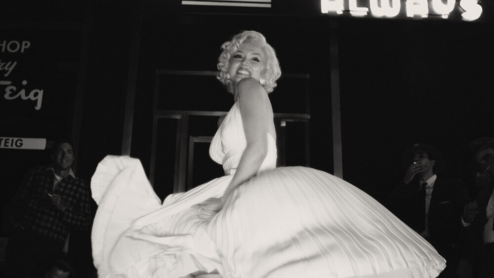 Ana de Armas como Marilyn Monroe em Blonde (Crédito: Divulgação/Netflix)