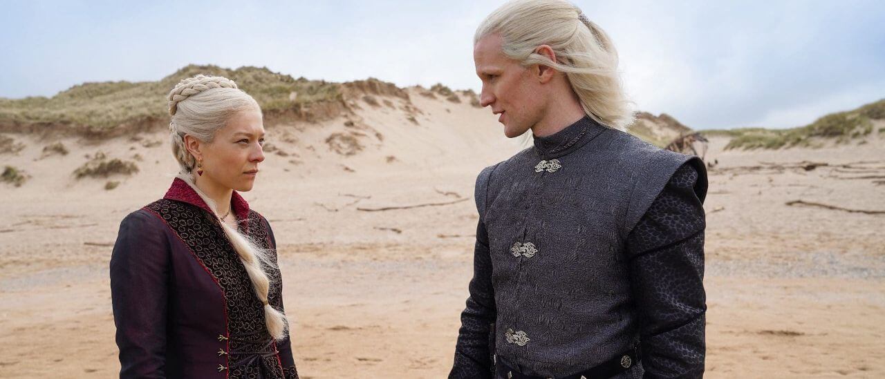 Rhaenyra e Daemon Targaryen em 'House of the Dragon', spin-off de 'Game of Thrones'
