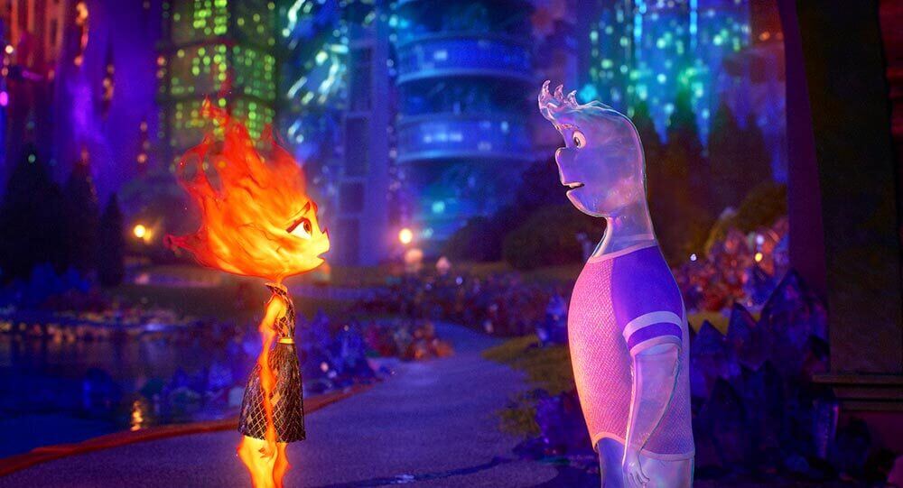 Elementos, filme da Pixar, acerta ao enquadrar questões como diversidade e intolerância em uma comédia romântica