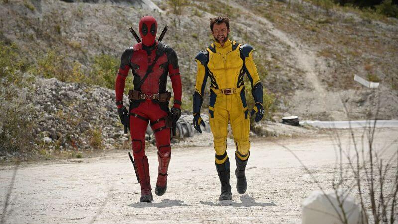 Ryan Reynolds como Deadpool e Hugh Jackman como Wolverine nas filmagens de Deadpool 3 (Foto: Reprodução/Twitter)
