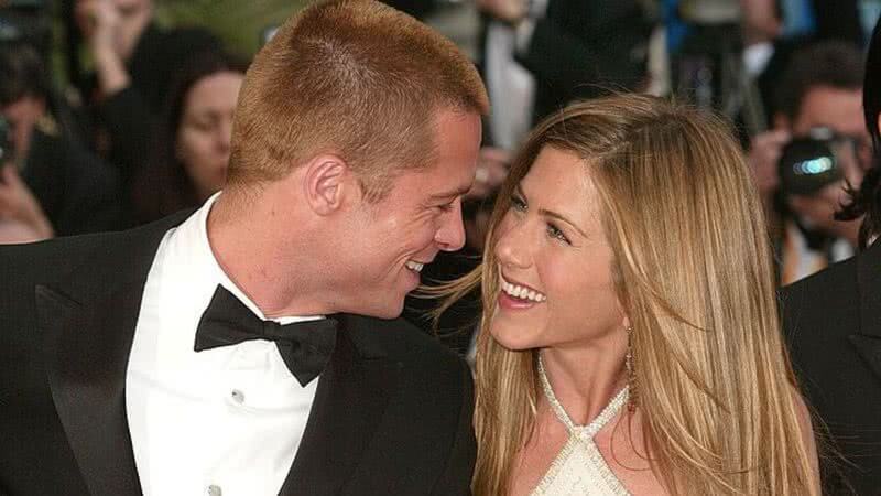 Casais do cinema: os 7 casais (e ex-casais) queridinhos de Hollywood. Na foto, Jennifer Aniston e Brad Pitt.