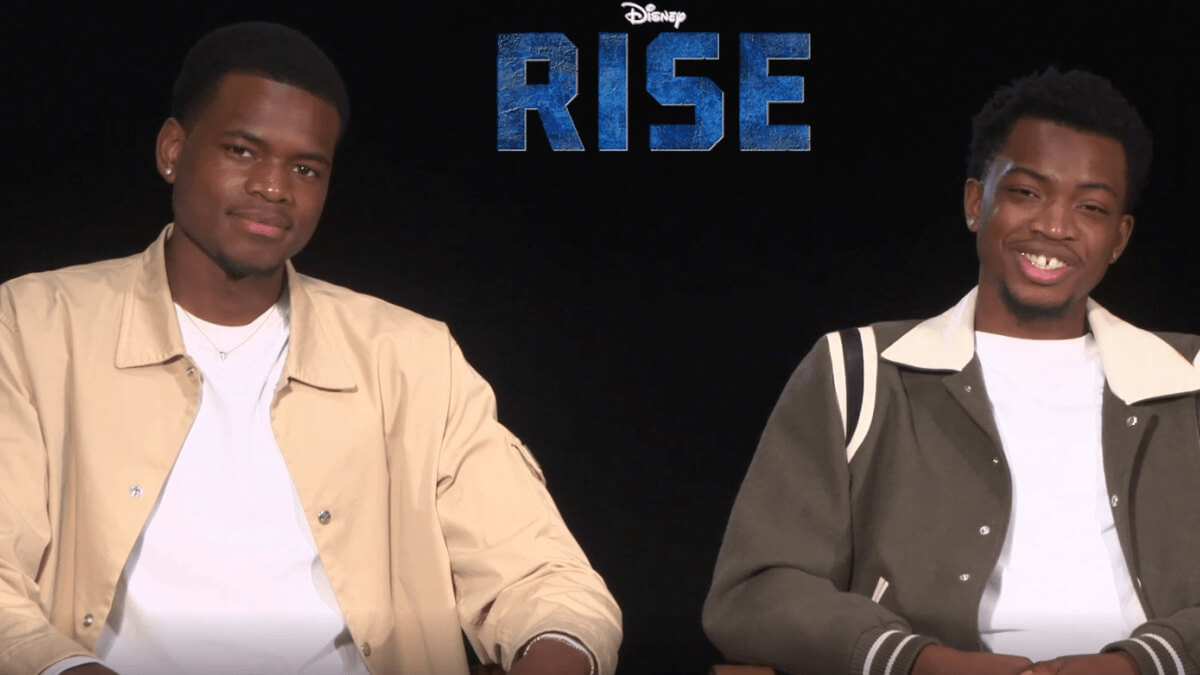 Uche y Ral Agada en entrevista por Rise, película de Disney Plus 