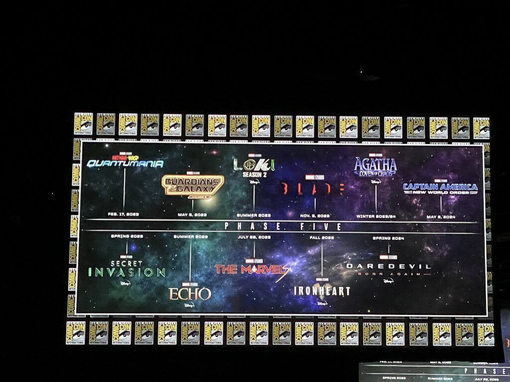 Línea del tiempo Fase 5 Marvel Studios Comic Con 