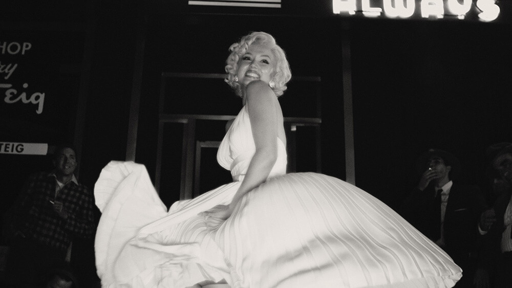 Ana de Armas como Marilyn Monroe en Rubia