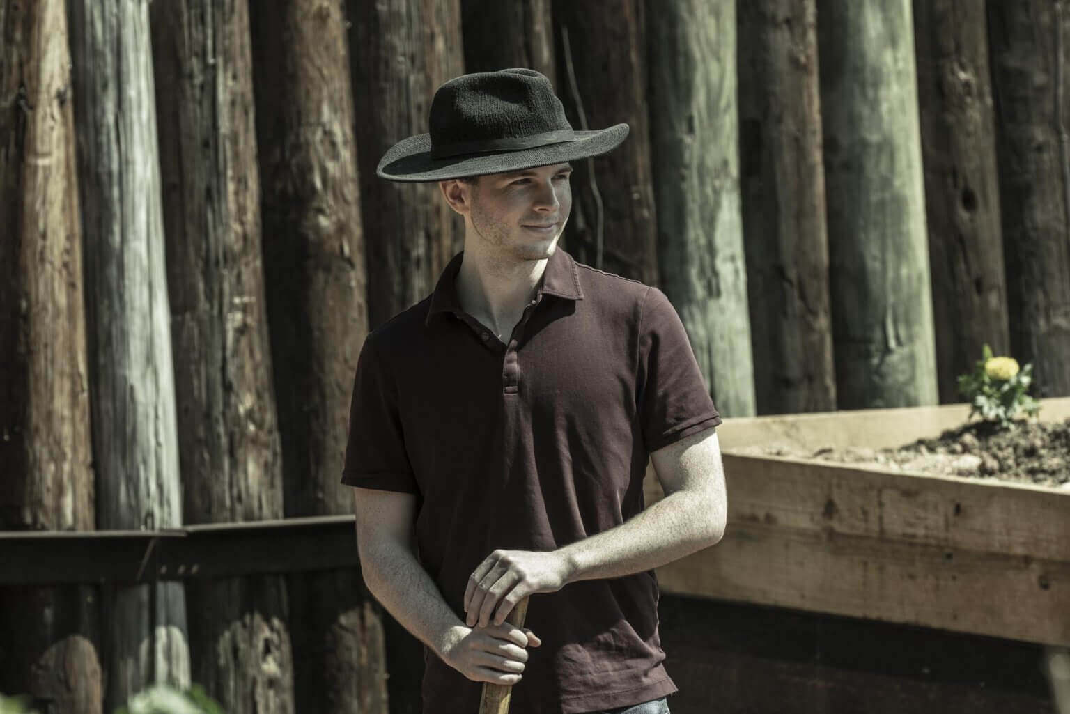 Chandler Riggs como Carl en The Walking Dead