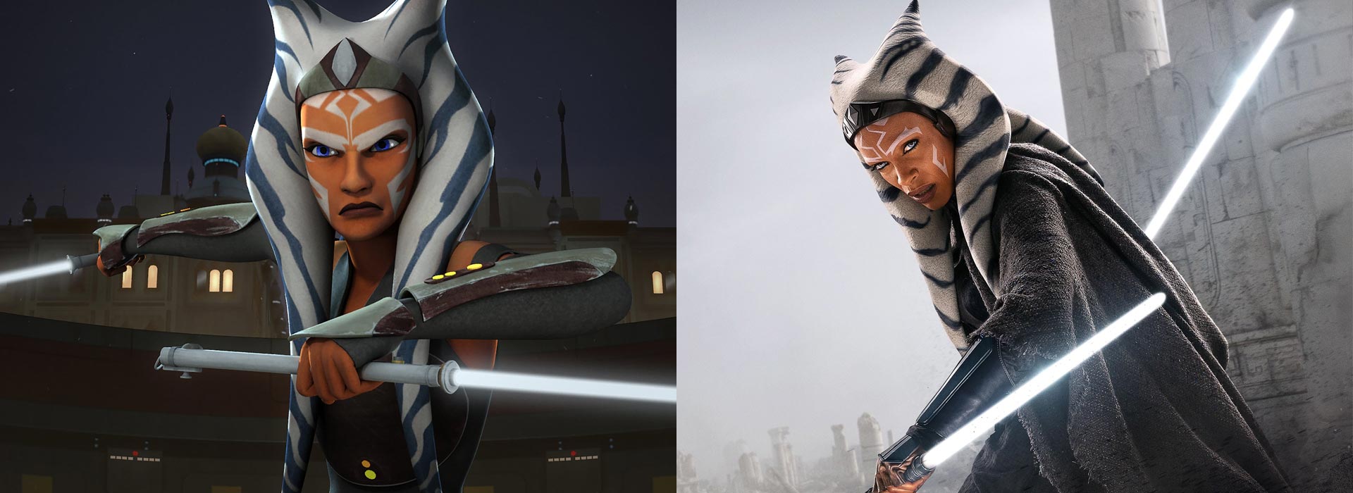 ¿Por qué los sables de luz de Ahsoka Tano son blancos?