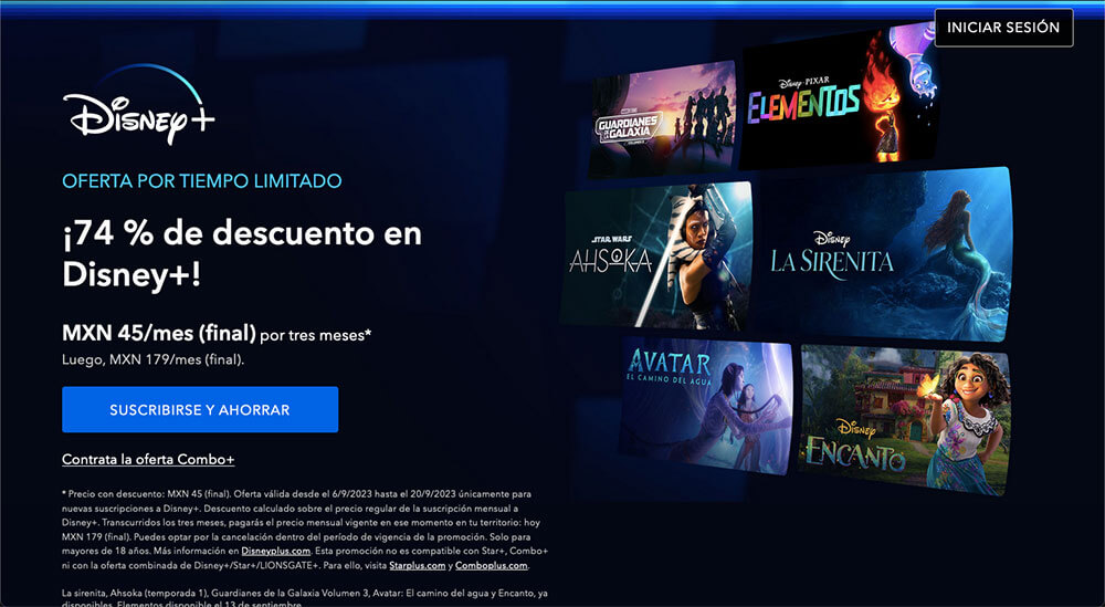 Promoción de Disney+