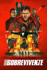 O Sobrevivente: Um homem participa de um reality show global, onde é caçado por assassinos em um jogo mortal de sobrevivência. Capa do filme O Sobrevivente