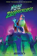 Night of the Zoopocalypse: A wolf and mountain lion join survivors to combat a mutant leader, as zoo animals turn into zombies after a meteor strike. Filmelier Image