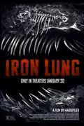 Iron Lung: A convict navigates a blood ocean on a desolate moon, searching for missing celestial bodies in a post-apocalyptic world. Filmelier Image
