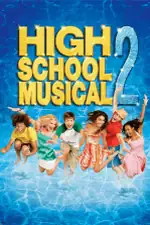 High School Musical 2: Troy é tentado por uma oferta de emprego em um clube de campo, mas Sharpay tem outros planos para separá-lo de Gabriella. Capa do filme High School Musical 2