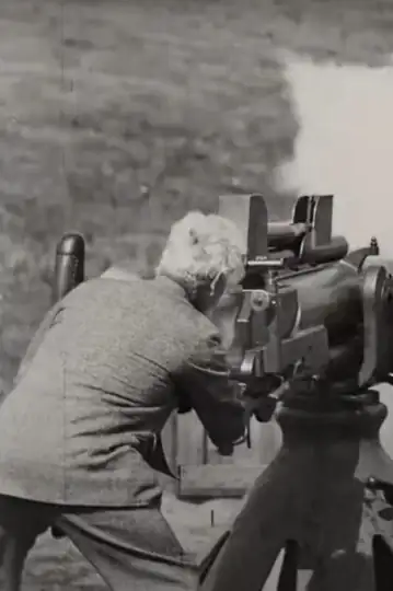 A Maxim Gun in Action