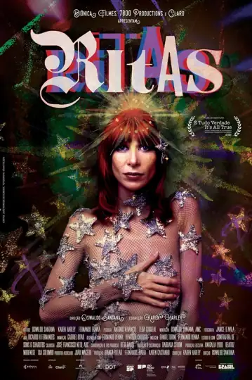 Ritas: Através de depoimentos, uma artista multifacetada revela sua jornada de vida e criatividade, enfrentando desafios enquanto se transforma no palco.