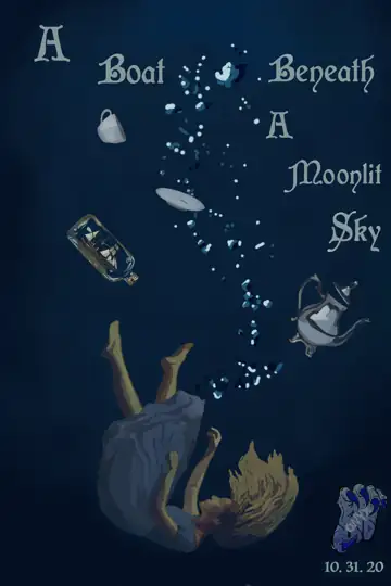 A Boat, Beneath a Moonlit Sky