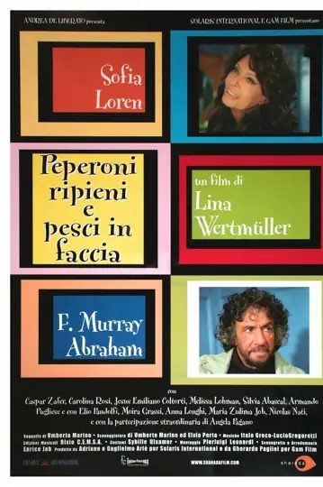 Peperoni ripieni e pesci in faccia