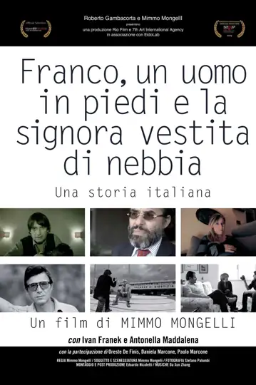 Franco Marcone, un uomo in piedi e la signora vestita di nebbia